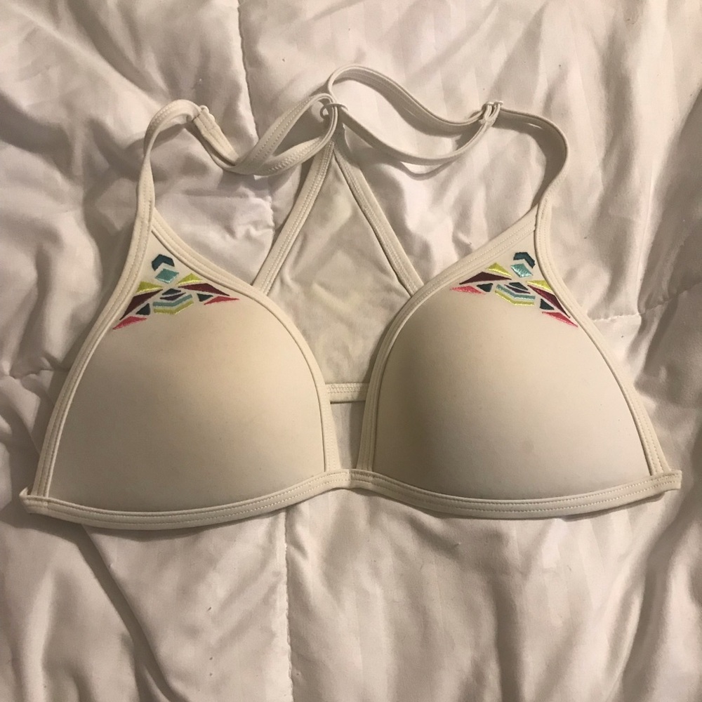 White push up bikini top